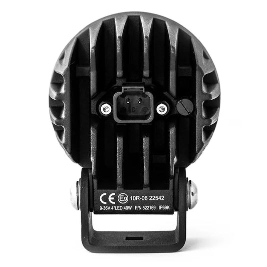 LED Arbeitsscheinwerfer rund | 3800 Lumen | 40Watt | eingebauter Deutsch-Stecker | 9-36v | WF-4038R