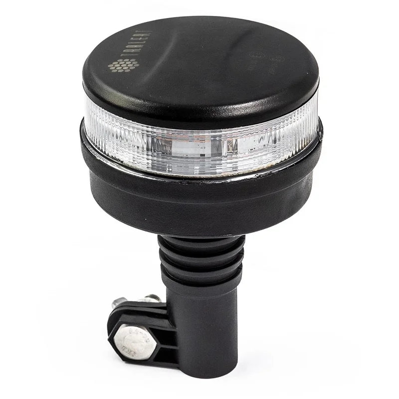 LED R65 Rundumleuchte amber mit klarer Linse | 12-24v | DIN-Sockel | S07ZL602AC