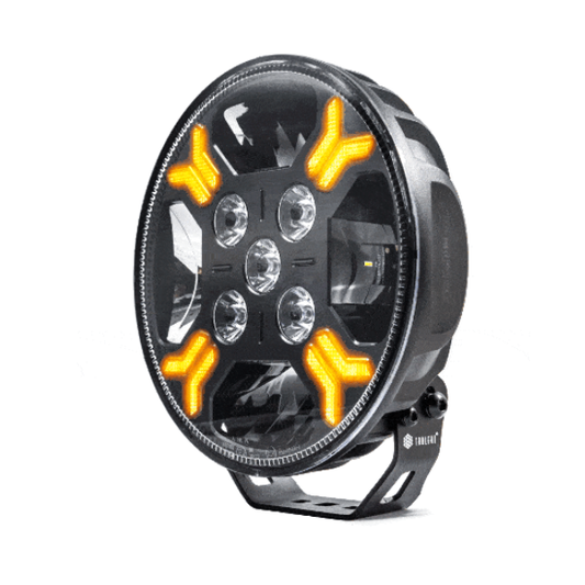 LED Ypsilon 9LED amber-weiß mit Blitzer 7850lm - 3m Kabel | WD-12078.1