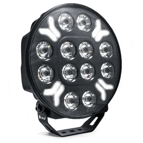 LED Ypsilon 12LED amber-weiß mit Blitzer 8000lm - 3m Kabel | WD-12080.1