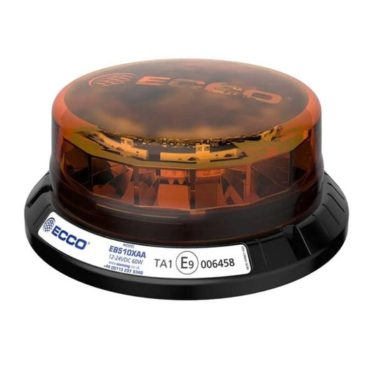 LED R65 Rundumleuchte 12-24v Amber - CISPR25 - IP69K 3-Schraube | EB5102AA